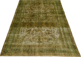 Vintage Orientmattor rug 64283 featuring intricate patterns and warm colors, displayed on a wooden floor.
