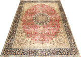 Vintage Orientmattor 64394 rug with intricate patterns and warm colors, showcasing detailed craftsmanship in a high-quality textile image.