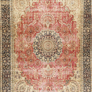 Vintage Orientmattor 64394 rug with intricate patterns and warm colors displayed on a wooden floor.