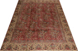 Vintage Orientmattor 64413 rug with intricate patterns in earthy tones, showcasing a traditional design and detailed craftsmanship.
