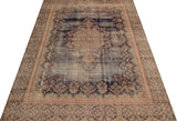Vintage Orientmattor 64459 rug with intricate patterns, displayed in close-up detail showing rich colors and detailed craftsmanship.