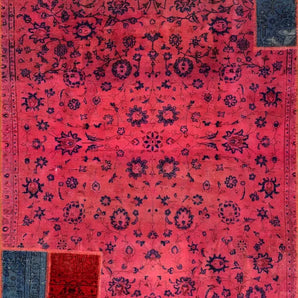 Vintage-Patch Fuchsia