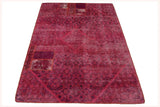 Vintage-Patch Fuchsia