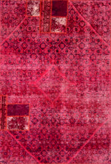 Vintage-Patch Fuchsia