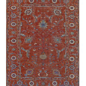 Orientmattor Ghazni 64979 Ziegler/Kazak rug with intricate geometric patterns and warm earthy tones.