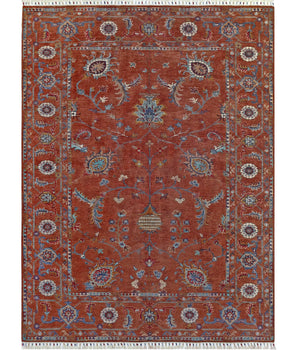 Orientmattor Ghazni 64979 Ziegler/Kazak rug with intricate geometric patterns and warm earthy tones.