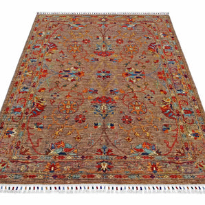 Orientmattor Ghazni 64981 Ziegler/Kazak rug with intricate traditional patterns and vibrant colors, displayed on a plain background.