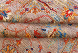 Orientmattor Ghazni 64981 Ziegler/Kazak rug with intricate geometric patterns and rich colors, traditional handmade textile.