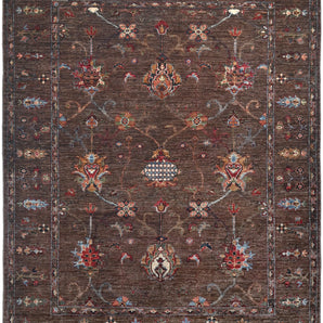 Handknuten Ariana Oriental Ziegler/Kazak rug, 196 x 152 cm, with intricate patterns and vibrant colors, from Orientmattor.