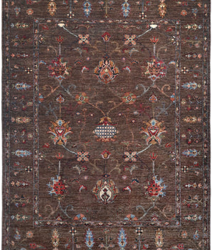 Handknuten Ariana Oriental Ziegler/Kazak rug, 196 x 152 cm, with intricate patterns and vibrant colors, from Orientmattor.