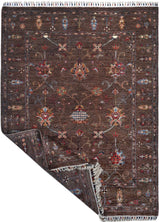 Handknuten Ariana Oriental Ziegler/Kazak rug, 196 x 152 cm, featuring intricate patterns and rich colors, by Orientmattor.