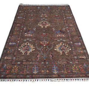 Handwoven Ariana Oriental Ziegler/Kazak rug by Orientmattor, 199x127 cm with intricate traditional patterns.