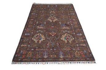 Handwoven Ariana Oriental Ziegler/Kazak rug by Orientmattor, 199x127 cm with intricate traditional patterns.