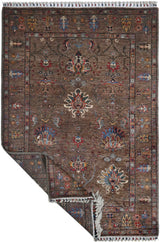 Handwoven Ariana Oriental Ziegler/Kazak rug by Orientmattor, 199x127 cm, showcasing intricate patterns and rich colors.
