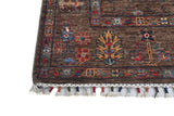 Handwoven Ariana Oriental Ziegler/Kazak rug from Orientmattor, 199x127 cm with intricate traditional patterns.