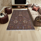 Handknuten Ariana Oriental Ziegler/Kazak rug, 199x127 cm, with intricate traditional patterns and rich colors.