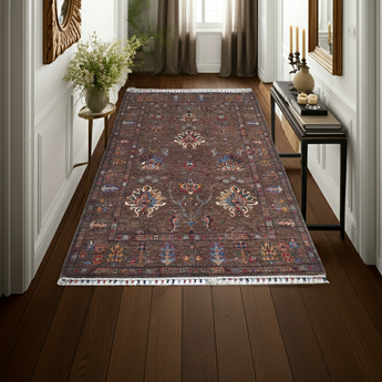 Handknuten Ariana Oriental Ziegler/Kazak rug by Orientmattor, 199x127 cm, featuring intricate traditional patterns.
