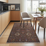 Orientmattor Ariana Oriental handknuten Ziegler/Kazak rug, 199x127 cm, detailed geometric pattern on woven textile.