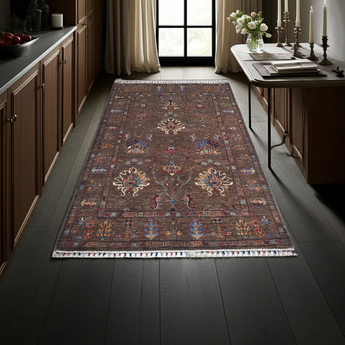 Handwoven Ariana Oriental rug in Ziegler/Kazak style, 199x127 cm, featuring intricate patterns from Orientmattor.