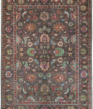 Handknuten Ariana Oriental Ziegler/Kazak rug, 206x149 cm, detailed pattern in warm tones, crafted by Orientmattor.
