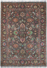 Handknuten Ariana Oriental Ziegler/Kazak rug, 206x149 cm, detailed pattern in warm tones, crafted by Orientmattor.