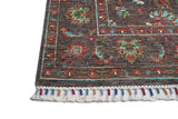 Handwoven Ariana Oriental Ziegler/Kazak rug, 206x149 cm, with intricate traditional patterns in warm colors.
