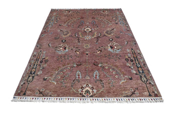 Handknuten Ariana Oriental Ziegler/Kazak rug from Orientmattor, 211x152 cm with intricate traditional patterns.