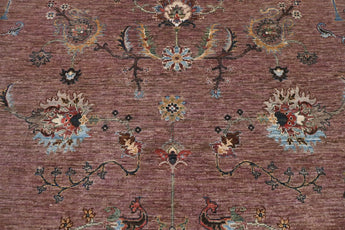 Handknuten Ariana Oriental Ziegler/Kazak rug, 211 x 152 cm, with intricate traditional patterns and rich colors.