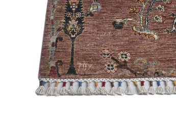Handwoven Ariana Oriental Ziegler/Kazak rug in 211x152 cm with intricate patterns, crafted by Orientmattor.