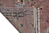 Handwoven Ariana Oriental Ziegler/Kazak rug, 211x152 cm with intricate patterns, by Orientmattor.