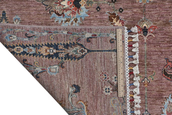 Handwoven Ariana Oriental Ziegler/Kazak rug, 211x152 cm with intricate patterns, by Orientmattor.