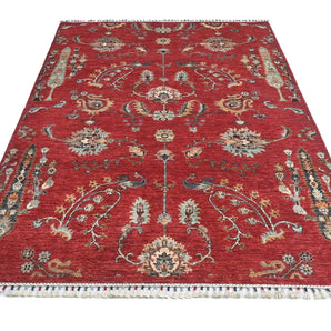 Handwoven Ariana Oriental Ziegler/Kazak rug, 214x150 cm, with intricate traditional patterns and rich colors, by Orientmattor.