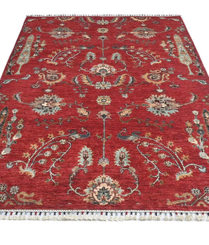 Handwoven Ariana Oriental Ziegler/Kazak rug, 214x150 cm, with intricate traditional patterns and rich colors, by Orientmattor.