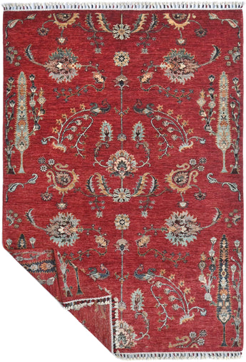 Handwoven Ariana Oriental Ziegler/Kazak rug, 214x150 cm, with intricate patterns and rich colors, by Orientmattor.