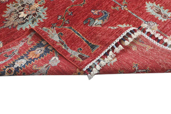 Handwoven Ariana Oriental rug by Orientmattor, Ziegler/Kazak style, 214x150 cm with intricate traditional patterns.