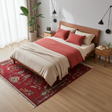 Handwoven Ariana Oriental Ziegler/Kazak rug by Orientmattor, 214x150 cm, detailed traditional patterns in rich colors.