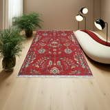 Handknuten Ariana Oriental Ziegler/Kazak rug by Orientmattor, 214x150 cm, detailed geometric patterns and rich colors.