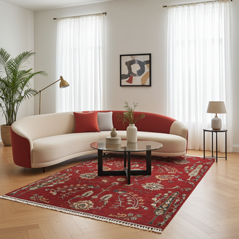 Handmade Ariana Oriental Ziegler/Kazak rug from Orientmattor, 214 x 150 cm with intricate traditional patterns.