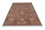 Handwoven Ariana Oriental Ziegler/Kazak rug by Orientmattor, 222 x 162 cm, detailed geometric patterns on soft fabric.
