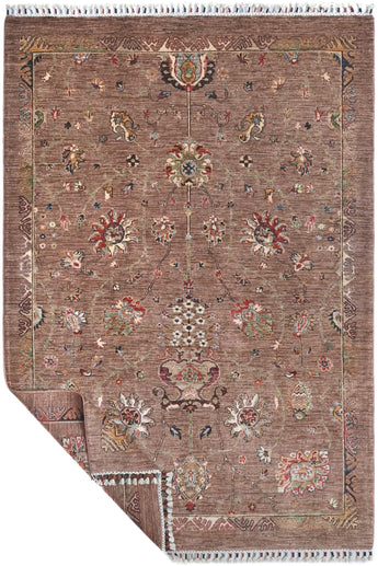 Handwoven Ariana Oriental Ziegler/Kazak rug from Orientmattor, 222x162 cm with intricate traditional patterns.