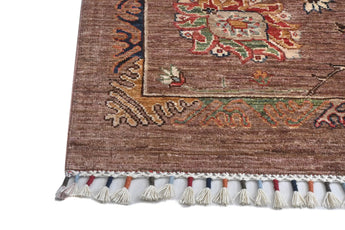 Handwoven Ariana Oriental Ziegler/Kazak rug, 222x162 cm, with intricate patterns and rich colors from Orientmattor.