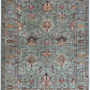 Handknuten Ariana Oriental Ziegler/Kazak rug, 227 x 155 cm, with intricate patterns in warm tones, by Orientmattor.