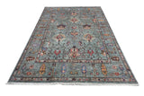 Handwoven Ariana Oriental Ziegler/Kazak rug, 227 x 155 cm, with intricate patterns and warm colors, by Orientmattor.