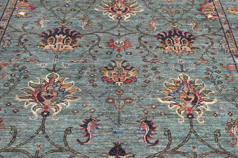 Handknuten Ariana Oriental Ziegler/Kazak rug, 227 x 155 cm, featuring intricate traditional patterns and rich colors.