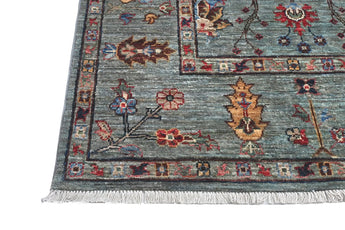 Handwoven Ariana Oriental Ziegler/Kazak rug in natural colors, 227 x 155 cm, from Orientmattor, featuring intricate traditional patterns.
