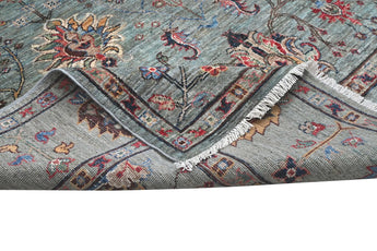 Handknuten Ariana Oriental Ziegler/Kazak rug by Orientmattor, 227x155 cm, featuring intricate traditional patterns.