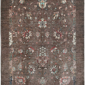Handwoven Ariana Oriental Ziegler/Kazak rug, 234 x 177 cm, with intricate patterns and rich colors, crafted by Orientmattor.