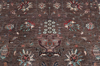 Handwoven Ariana Oriental Ziegler/Kazak rug in cream and earthy tones, measuring 234x177 cm, by Orientmattor.
