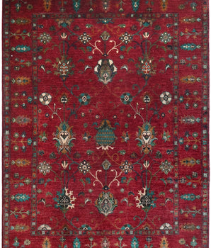 Handwoven Ariana Oriental Ziegler/Kazak rug, 239x174 cm, with intricate patterns and rich colors, by Orientmattor.
