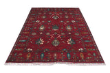 Handwoven Ariana Oriental Ziegler/Kazak rug, 239x174 cm, detailed geometric patterns in warm tones, from Orientmattor.